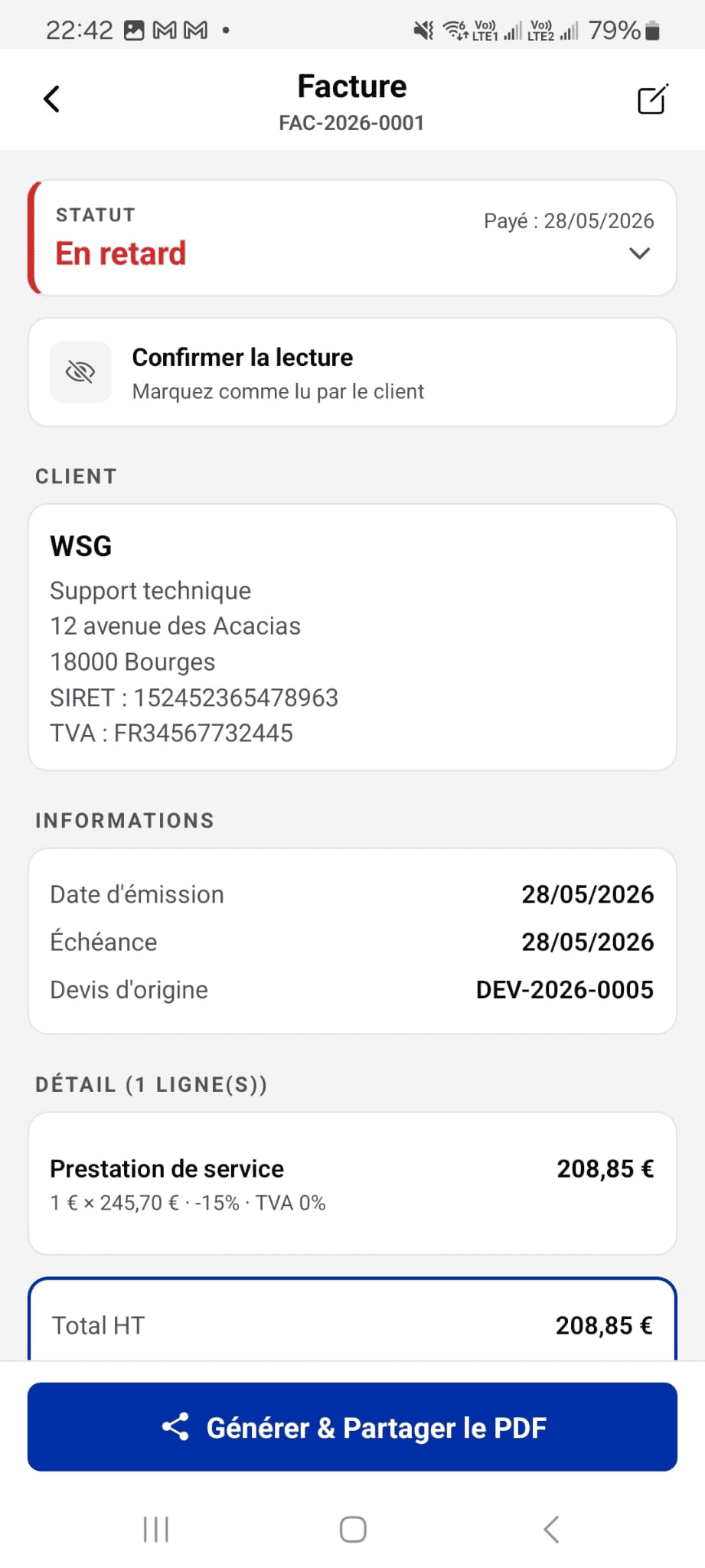 Clients FactureFacile